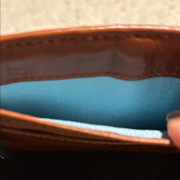 HOBO Cognac Leather Card Holder & Wallet - Picture 8 of 16